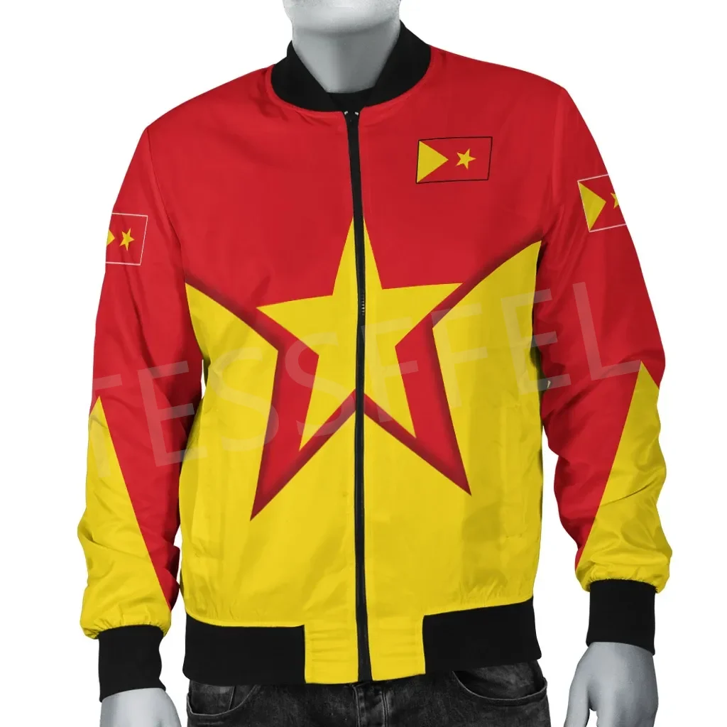 Tessffel Africa Country Ethiopia Tigray Tribe Flag Retro 3DPrint Men/Women Winter Coat Funny Casual Windbreaker Bomber Jacket A1