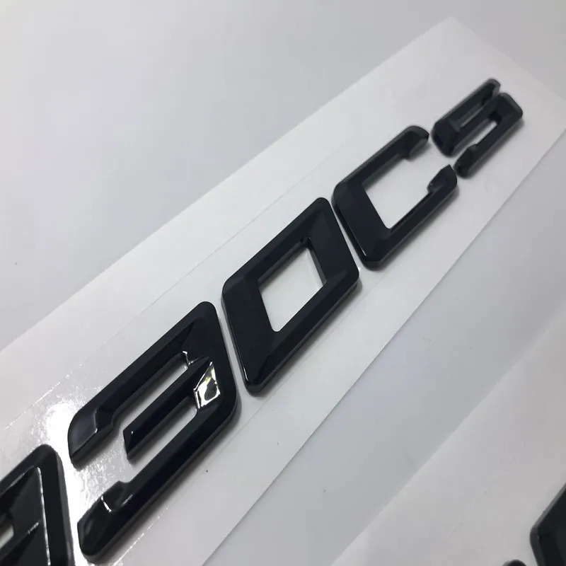 New ABS Gloss Black Letters Trunk Lid Badges Emblems Emblem Badge Sticker for BMW 325e 330e 335e 520e 528e 530e 550e 740e 750Le