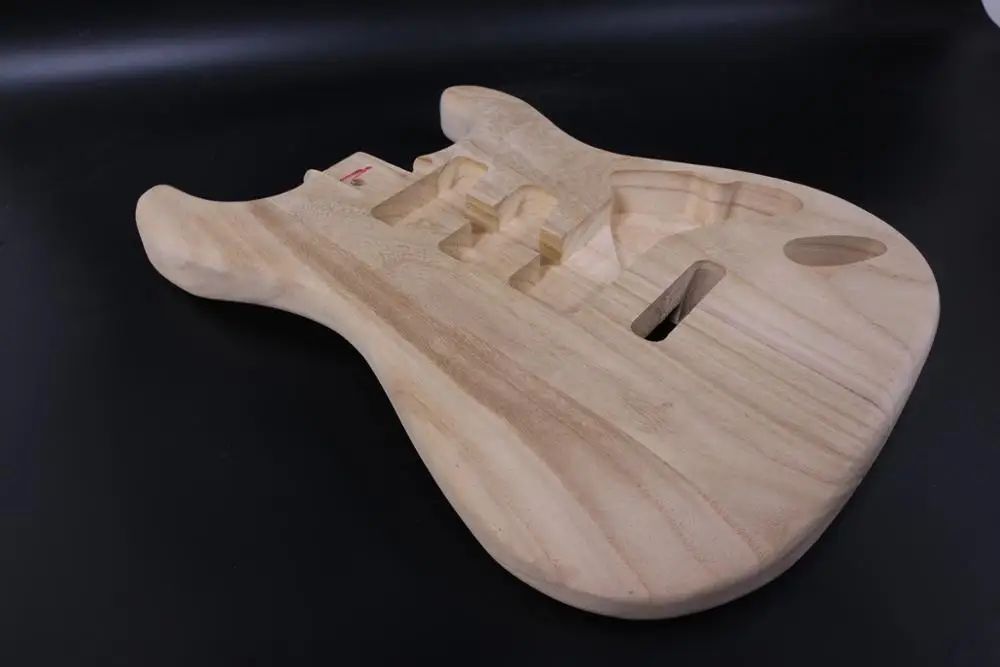 

Unfinished Guitar Body Strat Style SSH Paulownia Wood DIY Electric Guitar SANDED