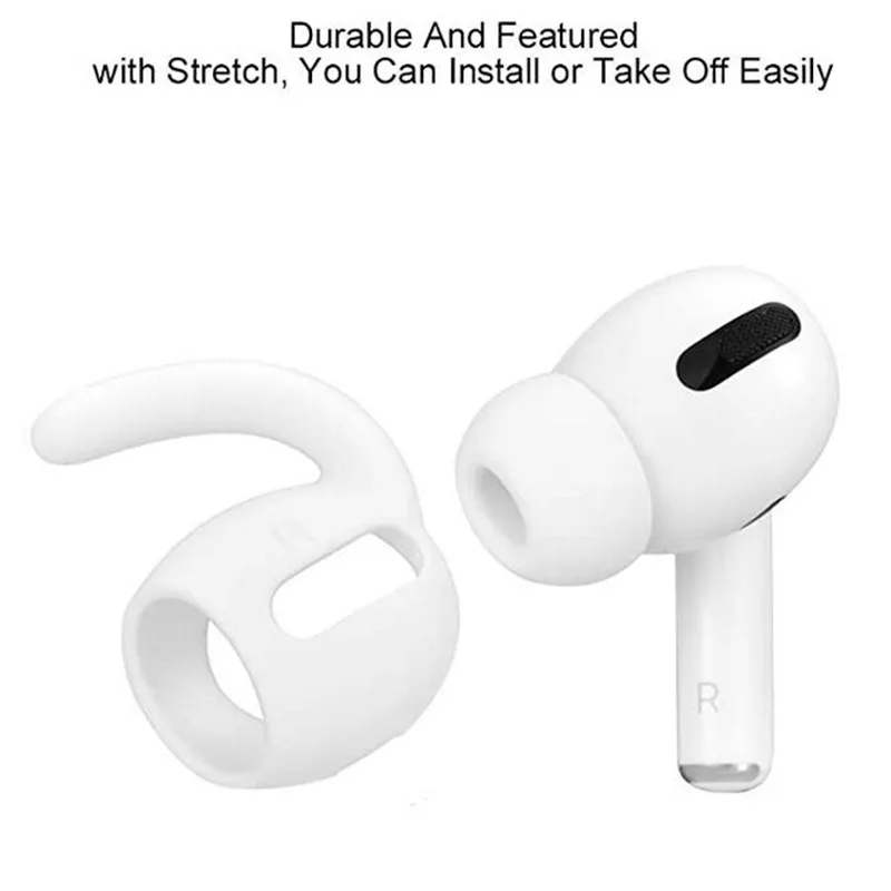 خطافات أذن مضادة للانزلاق لسماعات AirPods Pro ، سماعات أذن ، رؤوس أذن ، جل لسماعات Apple AirPods Pro ، غطاء جراب سماعة أذن ، زوجان