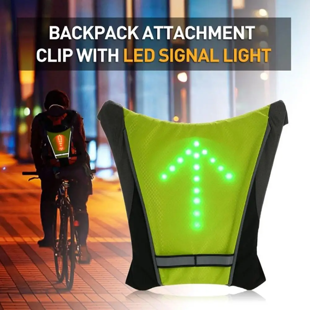 

High Quality Night Cycling Vests Reflective Usb Led Vest Whith Direction Indicators Backpack Attachment Clip Signal Safety