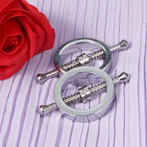 Piercing Nippelschutz, 2 Teile, Ringe, Kreisklemmen, Nagelplatte, Brustbuster mit innerem Gipfel, sexy, Körper, Brust, Schmuck, vorhanden 6 Hauptnippel Clip -Verkauf - №4