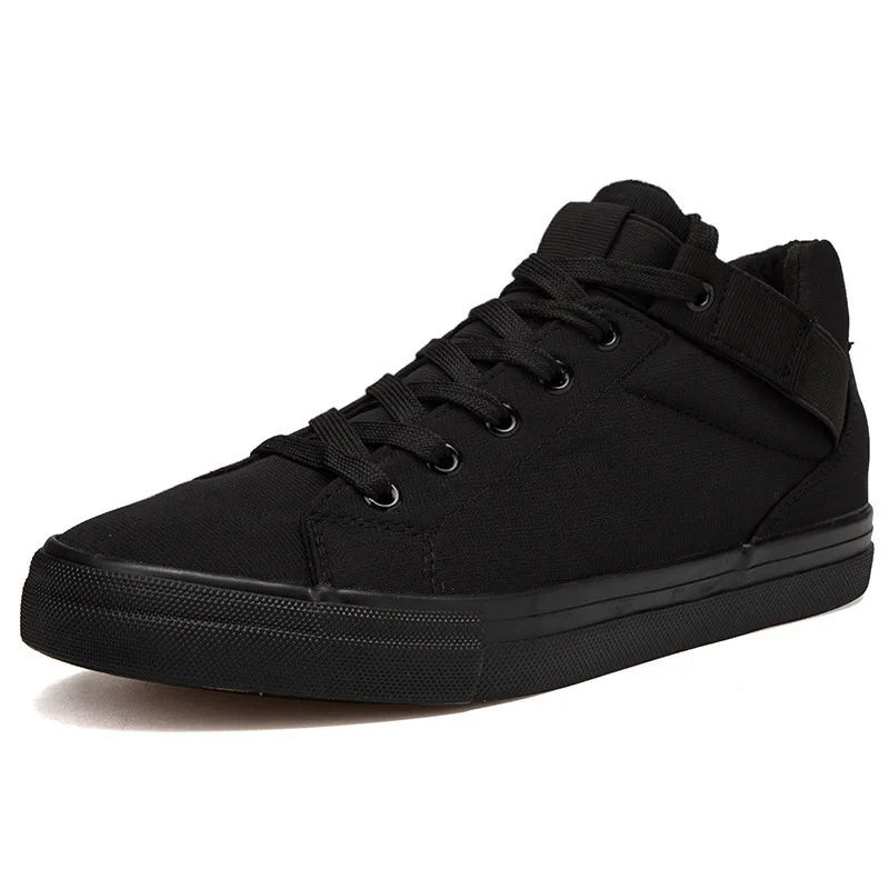 New Fashion Sneakers Men Canvas Shoes Height Increasing Men\'s Casual Shoes Male Brand Footwear High top White Black Blue K031