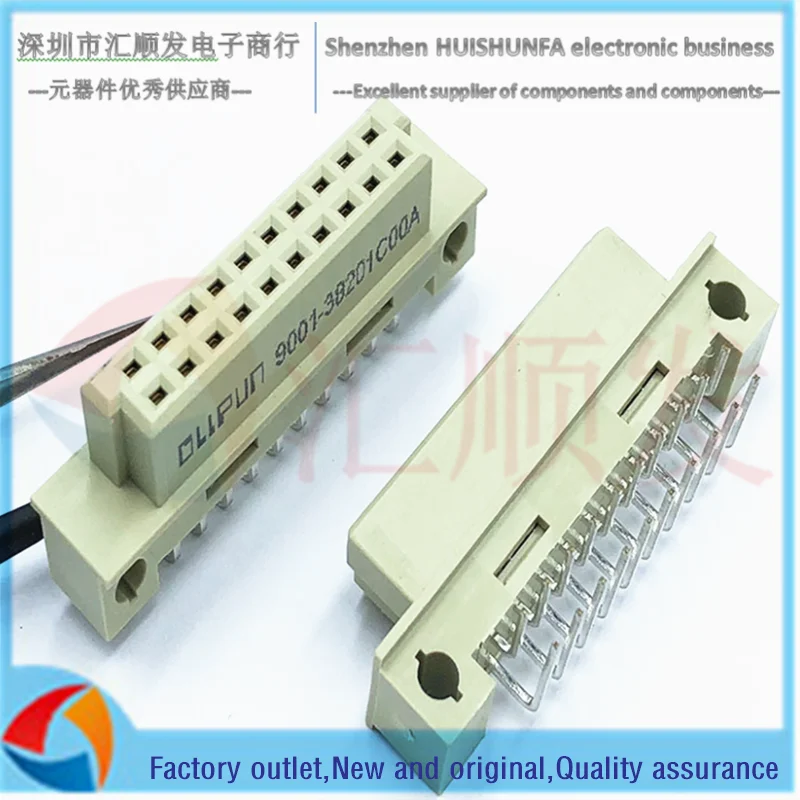 10pcs！European socket DIN 9001-38201C00A 220 2*10P 20P female bent hole 2.54 pitch