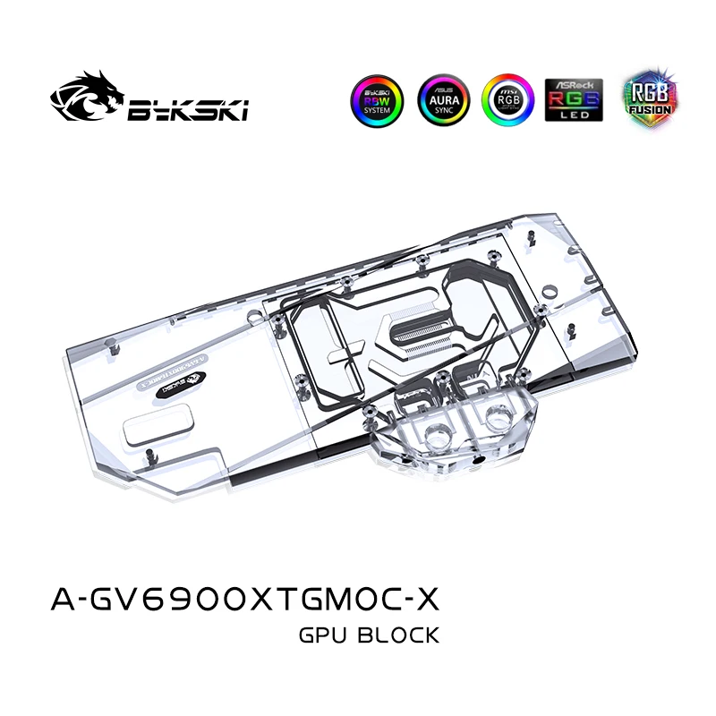 Bykski A-GV6900XTGMOC-X RX 6900XT GPU video Card Water Cooler Water Block For Gigabyte RX 6900XT Gaming PC cooling OC