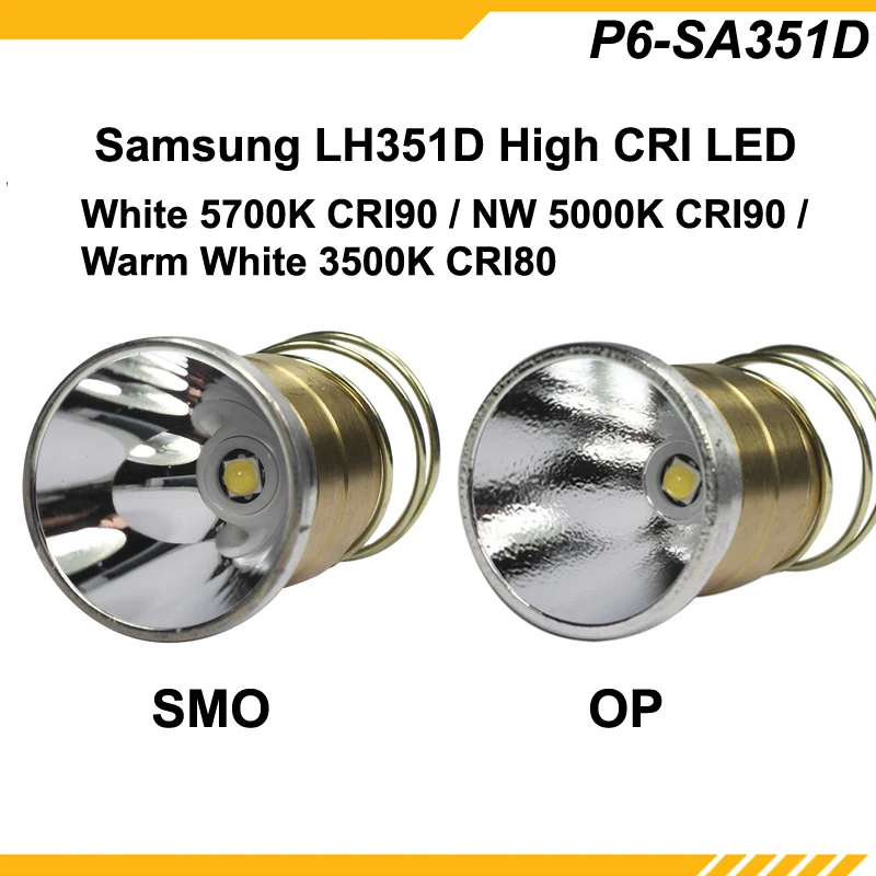 KDLITKER P6-SA351D Samsung LH351D 800 Lumens 3 V-9 V P60 DROP-in (DIA. 26.5 มม.)