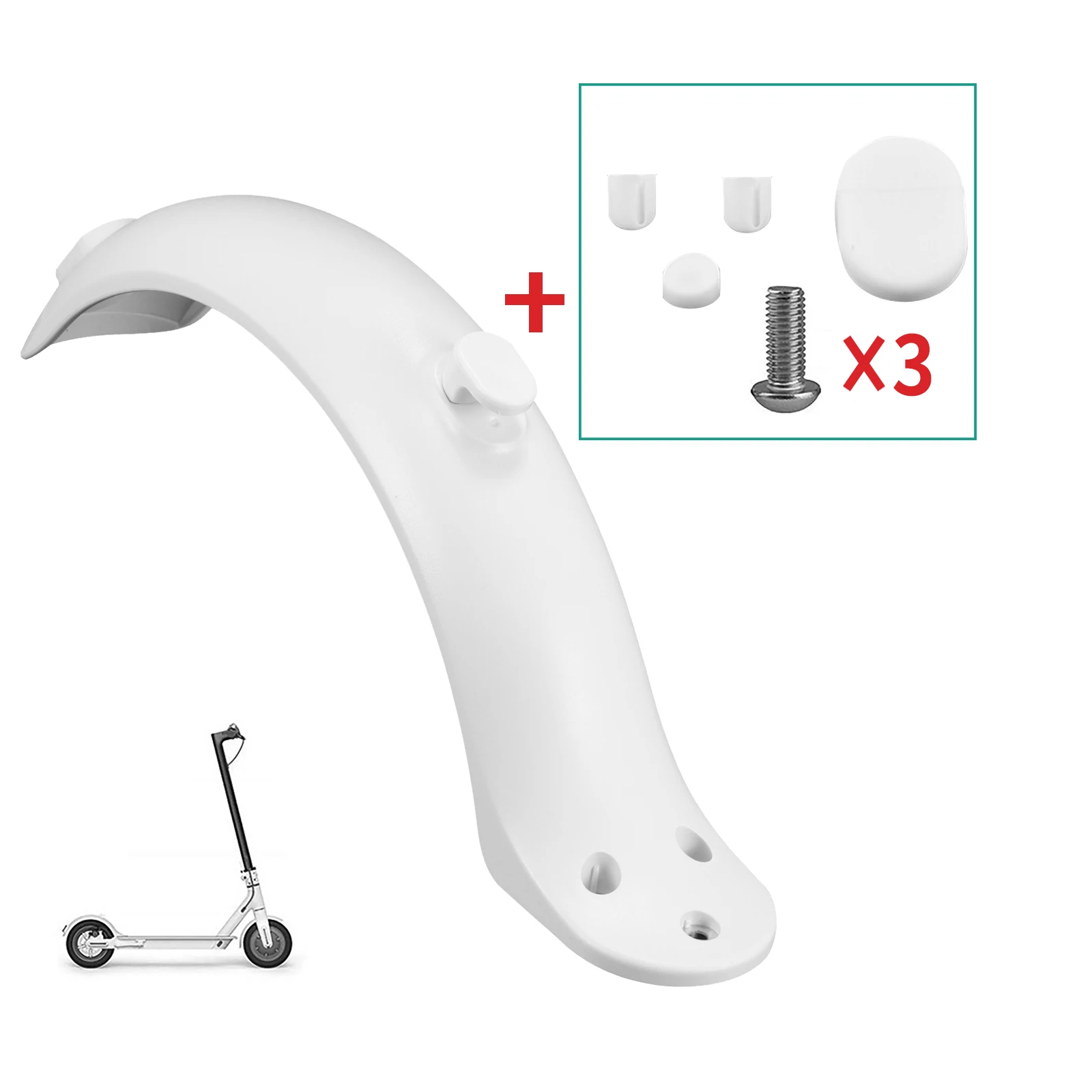 Electric Scooter Rear Mudguard Rear Fenders Compatible With For Xiaomi M365 Water Baffle Rear Water Shield Tyre Splash Guard