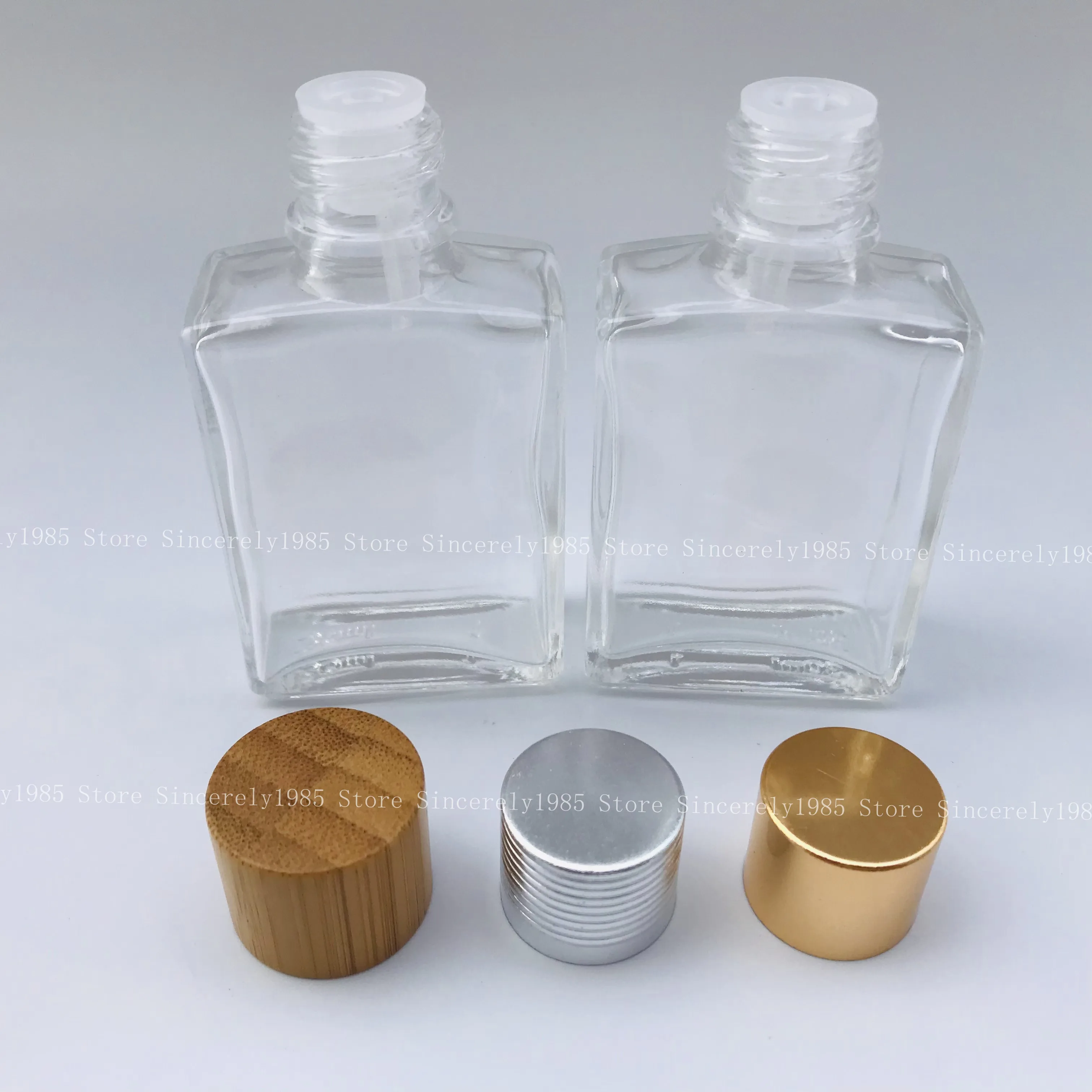 5X 10X 30ml Flat Transparent Glass Essential Oil Drop Bottle Aroma Diffuser For Massage Oil Pipette Bottle Refillable