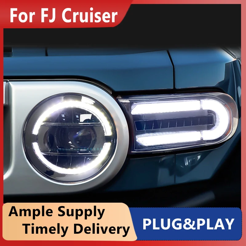 PCS Car Lights automotive Parts For Toyota FJ Cruiser 2007-2020 Benz type Head lamps LED Headlight LED Dual Projector FACELIFT