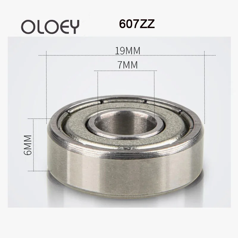 607ZZ 5/10PCS High-quality Deep Groove Ball Bearing 7x19x6mm Bearing 7x19x6mm Miniature 607Z Ball Bearings 607 ZZ Excellent