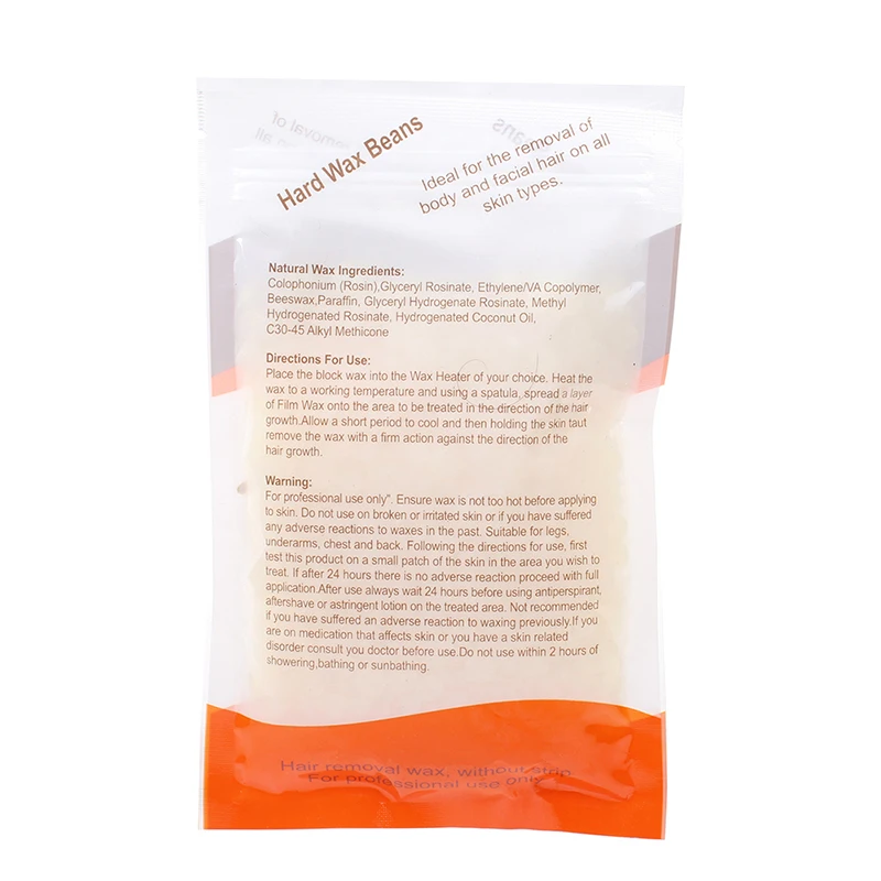 Cuentas de cera dura para depilación de piernas y cara, 5 piezas, 100g, perlas para depilación, película caliente