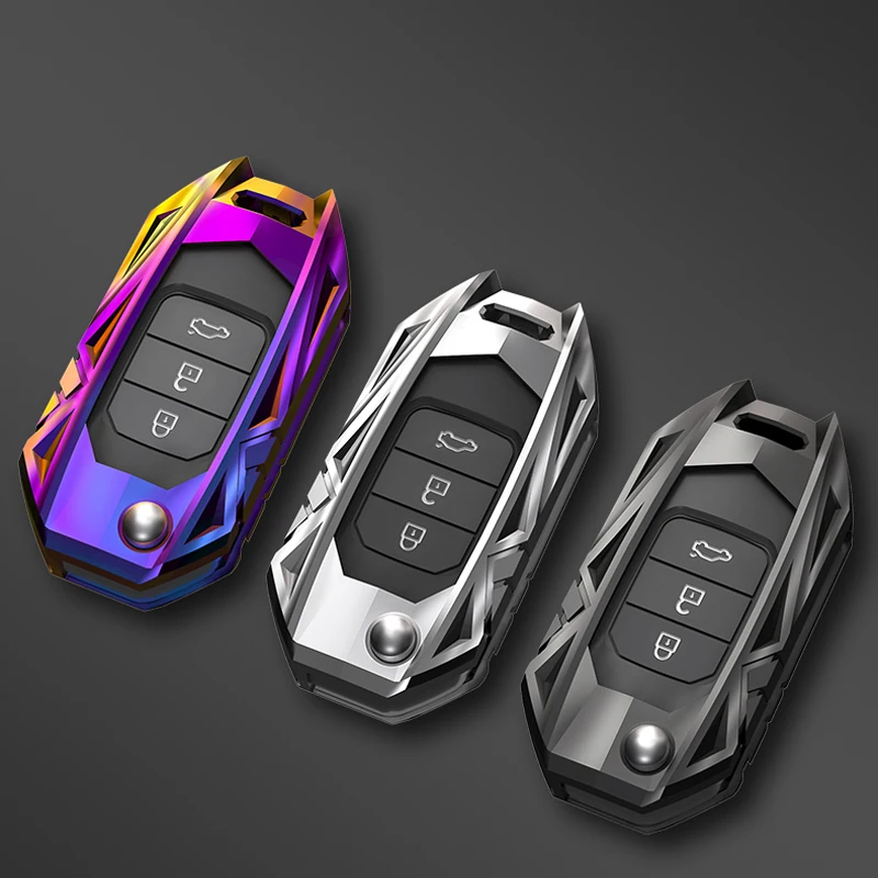 Car Remote Key Cover Case Chain For Honda Civic CR-V HR-V VEZEL JAZZ Accord Jade Crider Odyssey 2015- 2018 Protector Keychains