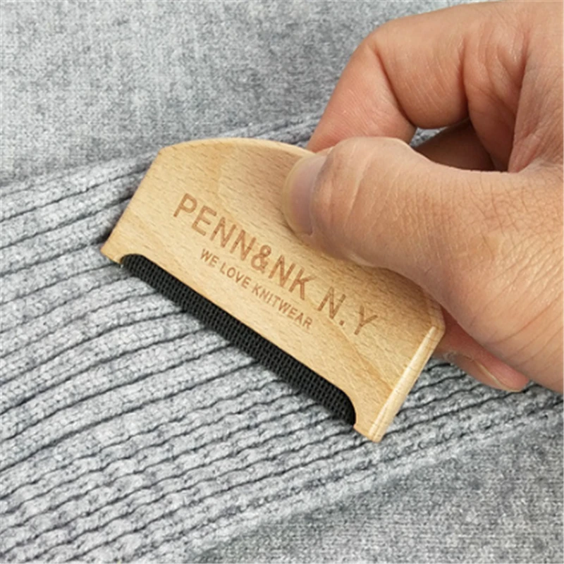 Depiladora de madera para suéter, afeitadora de ropa, removedores de pelusa de suéter, recortadora de pelusa de madera portátil Manual, afeitadora de Peine