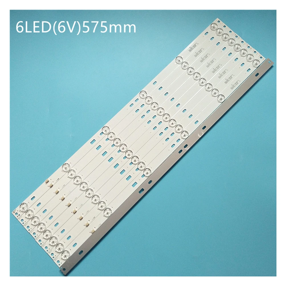 

LED backlight strip JS-D-JP5510-A61EC(60517) JS-D-JP5510-B61EC(60714) E55DU1000 4K FHD 8A+1B 576MM 6V/LED