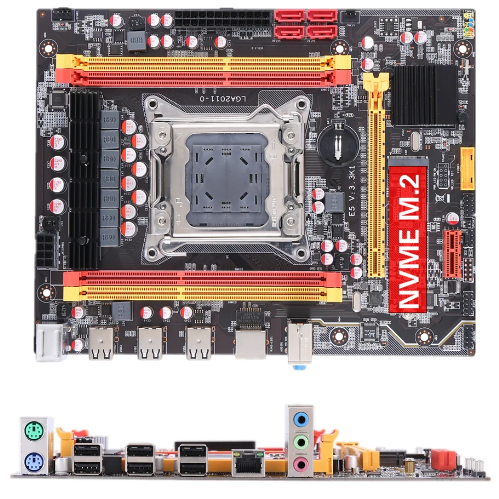 X79マザーボードは、Intel LGA2011-v1 v2サーバーCPUをサポートします。ddr3デュアルチャネルメモリm2nvme高速プロトコル