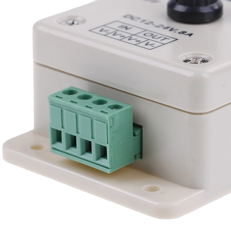 1PC 12-24V 8A Adjustable Brightness LED Dimmer Switch Lamp Strip Driver Single Color Light Power Supply Controller