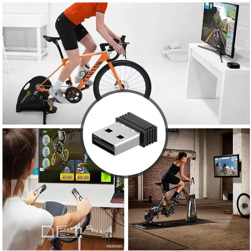 COOSPO ANT+ USB Stick Wireless Receiver Adapter Sensor TrainerRoad to upgrade Bike trainer for Garmin Zwift Wahoo Bkool Onelap