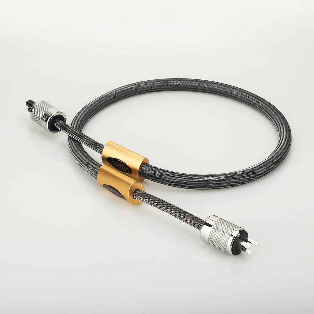 

Hi-End 6N Pure Silver Schuko/US/UK AC Power Cord with connector plugs for amplifier Edifer Theater DVD