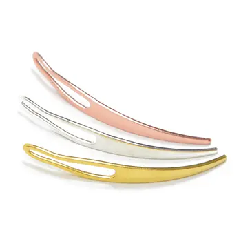 2 ks Dreadlocks Propletené jehly Háčkovací jehla na paruky Zakřivená vlasová jehla pro výrobu paruk Nástroje pro propletení vlasů 10 nejlepší prodej háčkované jehlové dredy - №5