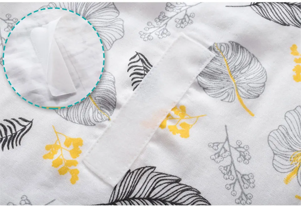 Baby Sleeping Bag Wearable Blanket Newborn Swaddle Wrap Sack Gauze Bamboo Cotton Spring 1Tog Sleep Bag Changing Diaper 0-24M