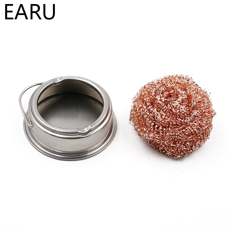 Hút Thiếc Loại Mỏ Hàn Lưới Lọc Vệ Sinh Mũi Sạch Sẽ Bụi Dross Vệ Sinh Dây Đồng Bóng Tín Loại Bỏ Thép Hộp