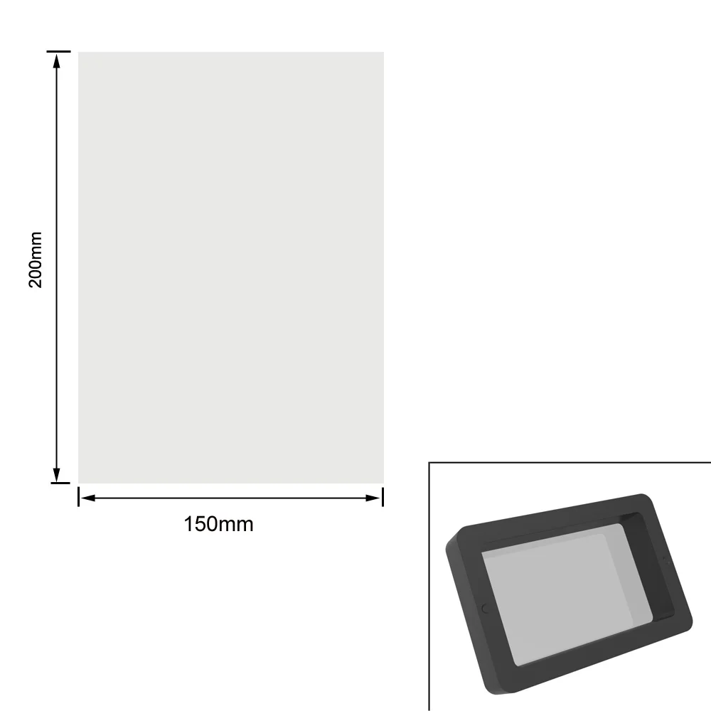 Espessura 150mm da polegada do filme 200x0.2mm /5.9x7.9 da liberação do fep de befenybay para a impressora uv da resina 3d do lcd do es de 5 polegadas