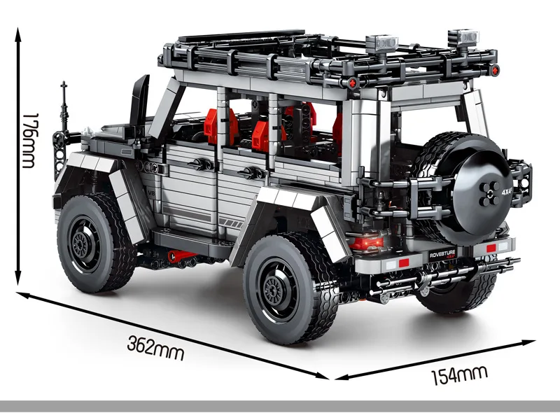 ベンツG550, 4x4,2.4GHz,リモートコントロールレンガを備えた遠隔操作の車両ビルディングブロック