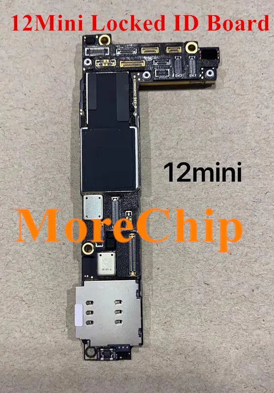 For iPhone 12Mini ID Board 64GB Swap Motherboard Locked Mainboard Logic Board Good Working After Change CPU Baseband