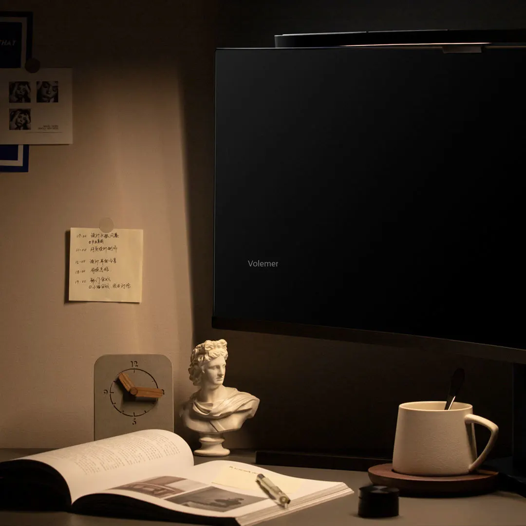 Youpin LYMAX الكمبيوتر رصد الجدول مصباح منحني شاشة لمبة مكتب يعتم العين الرعاية الصوت الحساسة الموسيقى الألعاب شنق ضوء