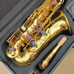 JUPITER JAS-669 New Arrival Alto Eb Tune Saxophone Brass Musical Instrument Gold Lacquer Sax With Case Mouthpiece Free Shipping