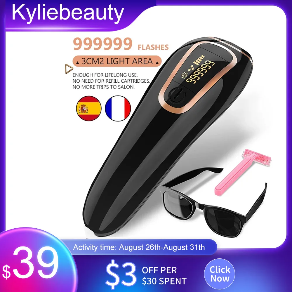 990000 Flash Profesional Permanen IPL Epilator Laser Penghilang Rambut Foto Listrik Wanita Mesin Penghilang Rambut Tanpa Rasa Sakit Epilator