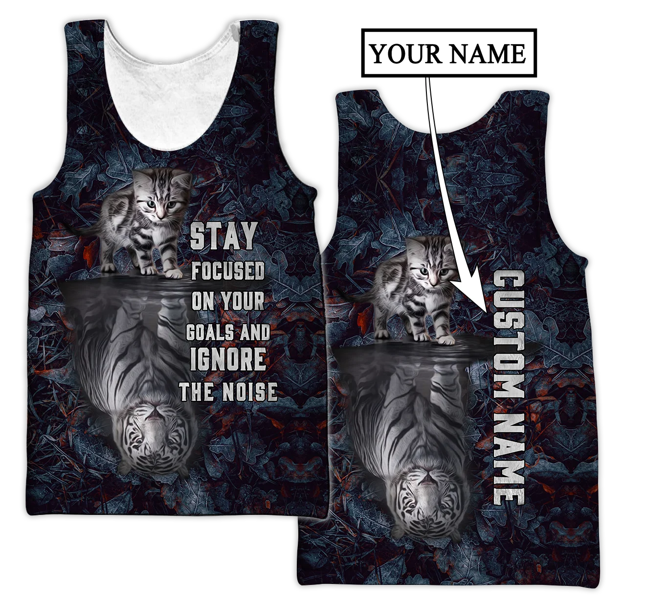 PLstar Cosmos 3DPrinted Newfashion Tiger Love Art Funny Harajuku Casual Tank Top Vest Unique Unisex Men/Women Sleeveless Style-1