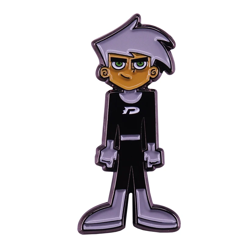 Ghost Boy - Danny Phantom Pin Invader Zim 90s Animation Superhero Badge Nick Cartoon Fans Gift