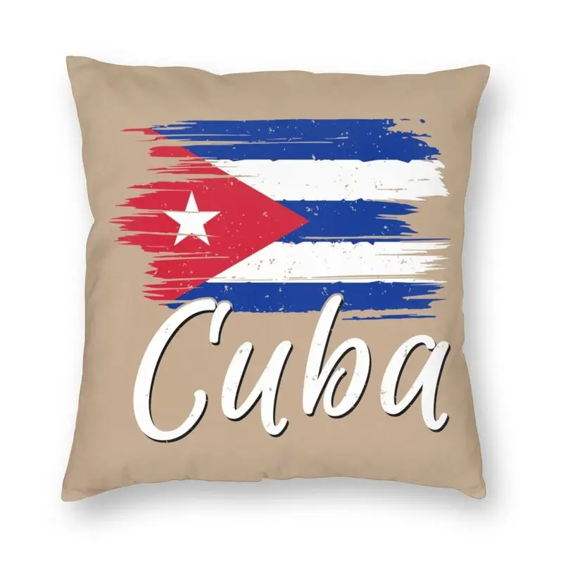 Cuba Cuban Havana Flag Cushion Covers Sofa Home Decorative Patriotic Proud Square Pillow Case 45x45cm