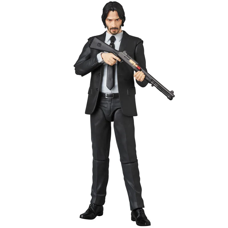 Mafex 085 John Lont met Honden PVC Collectible Gewrichten Beweegbare Action Figure Speelgoed