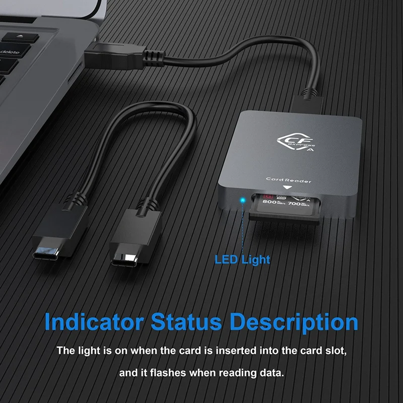 CFexpress-lector de tarjetas tipo a, adaptador USB3.1 Gen2, 10gbps, para Windows XP, con Cable para SLR