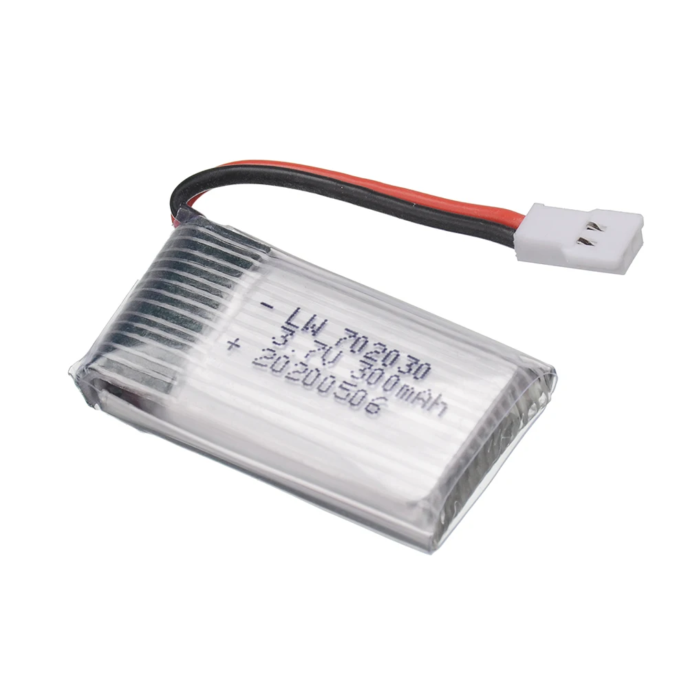 3.7V 300mAh Lipo Battery For Udi U816 U830 F180 E55 FQ777 FQ17W Hubsan H107 Syma X11C FY530 RC Drone Parts 3.7v 702030 Battery
