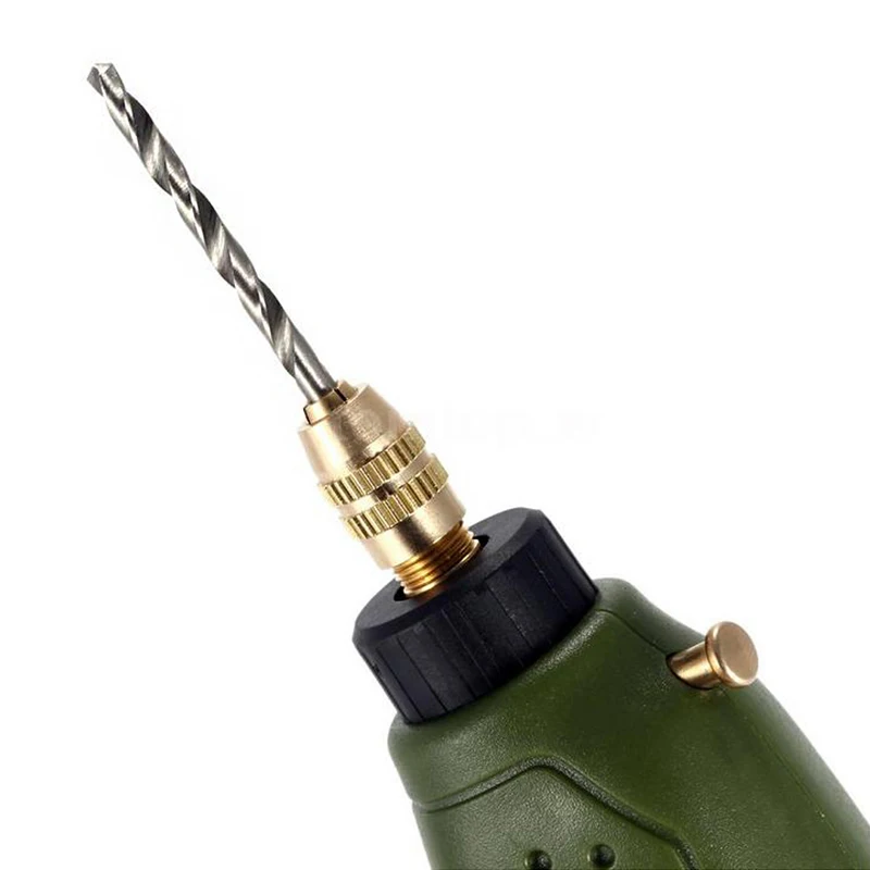 Minitaladro HSS, juego de brocas para herramienta rotativa Dremel, herramientas eléctricas de giro blanco de alta velocidad, 10 piezas