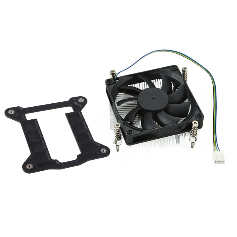 Q1JF CPU Cooler Silent PWM Fan Radiator Cooling Fan 27mm Low Profile CPU Cooler for ITX Case A4 Slim Chassis AM4 Lga