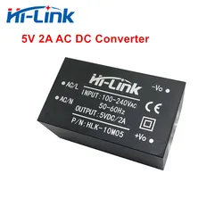 Hi-link-link módulo de fonte de alimentação, 220v 5v 10w 2a ac dc isolado, módulo de conversor ac/dc