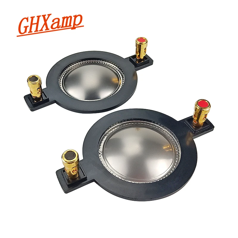 GHXAMP 2PCS 44.4mm TREBLE voice coil Speaker repair accessories Titanium Film Tweeter Voice Diaphragm DIY