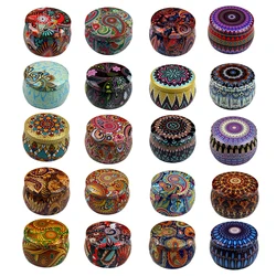 Doces Frascos para Festa Festiva e Doces, Estojo De Armazenamento, Latas De Lata De Vela DIY, Fazendo Suporte Do Kit, Especiarias Secas, 12 PCs, 6 PCs, 3PCs