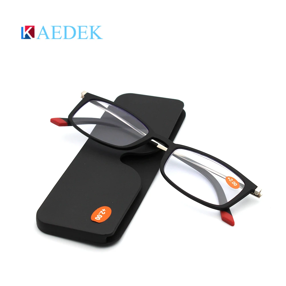 KAEDEK Ultralight Reading Glasses Men Women Unbreakable Glasses High-definition Resin Glasses Presbyopic Prescription Eyewear