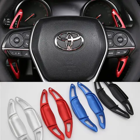 Shifter Paddle For Toyota Fortuner Camry SE Corolla GR XR XSE Sedan Crown RS RAV4 Car Steering Wheel Gear Extension DSG Stickers
