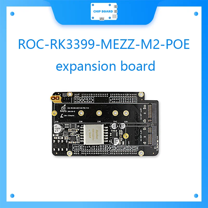 

ROC - RK3399 - MEZZ - M2 - POE expansion board