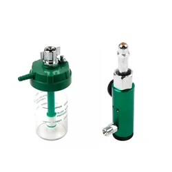 CGA540 CGA870 Medical Gas Oxygen Pressure Regulator With 250ml Humidifier for Oxygen Cylinder 3000psi