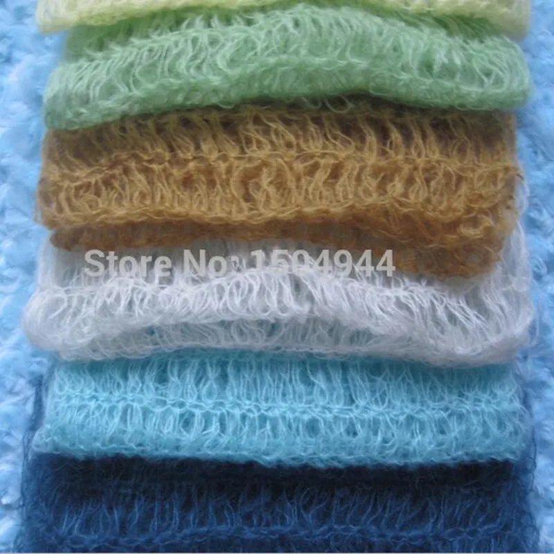 (65*35cm)Crochet Mohair Wraps Newborn Photography Wraps Baby Shower Gift Newborn Photo Props