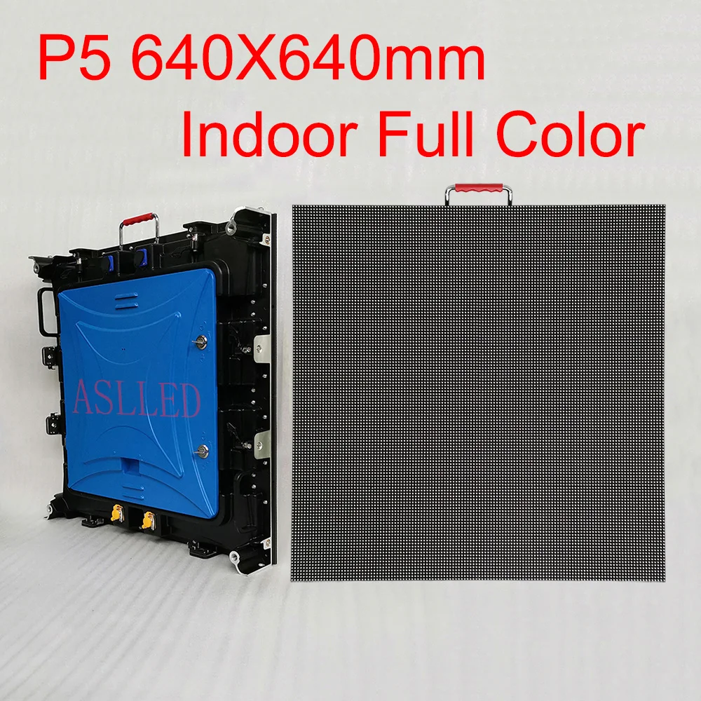 

P5 Indoor LED Sign Display 640X640mm Die-Cast Aluminum Cabinet HD Full Color LED Matrix Screen TV Shenzhen Factory Online Shop