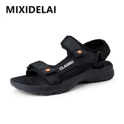 Hochwertige Sandalen für Herren, Strandsandalen, bequeme Freizeitschuhe, leicht, für den Sommer, große Herren-Sandalen, bequeme römische Sandalen