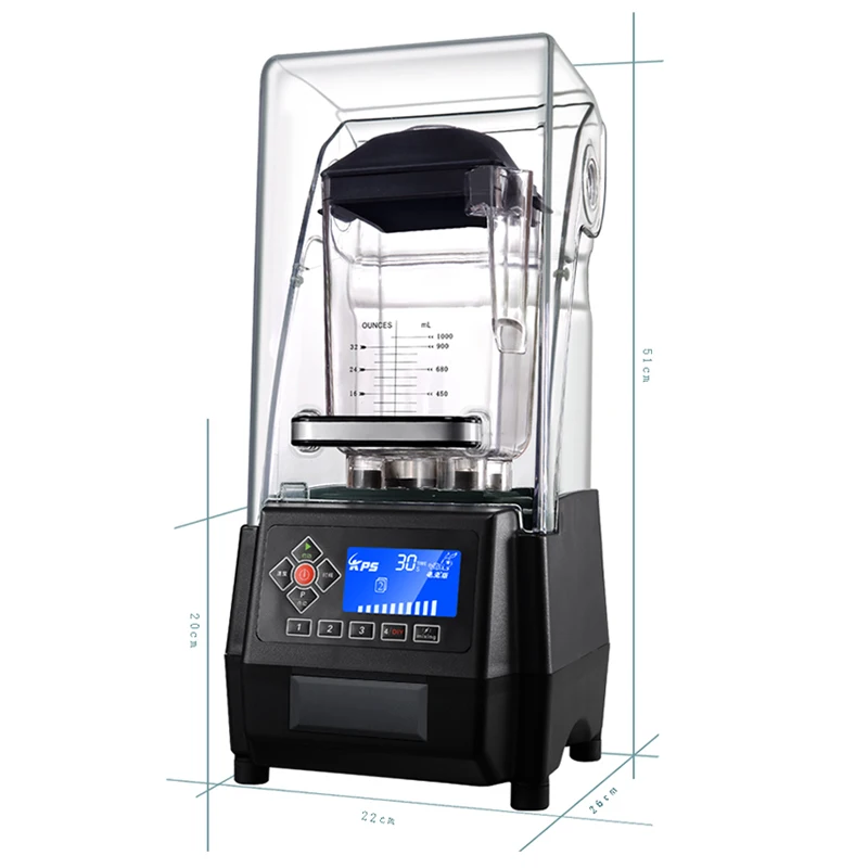 Machine à Smoothie KS-10000, broyeur de glace silencieux, mélangeur de Smoothie, magasin de thé, Commercial, haute efficacité, 2000ml